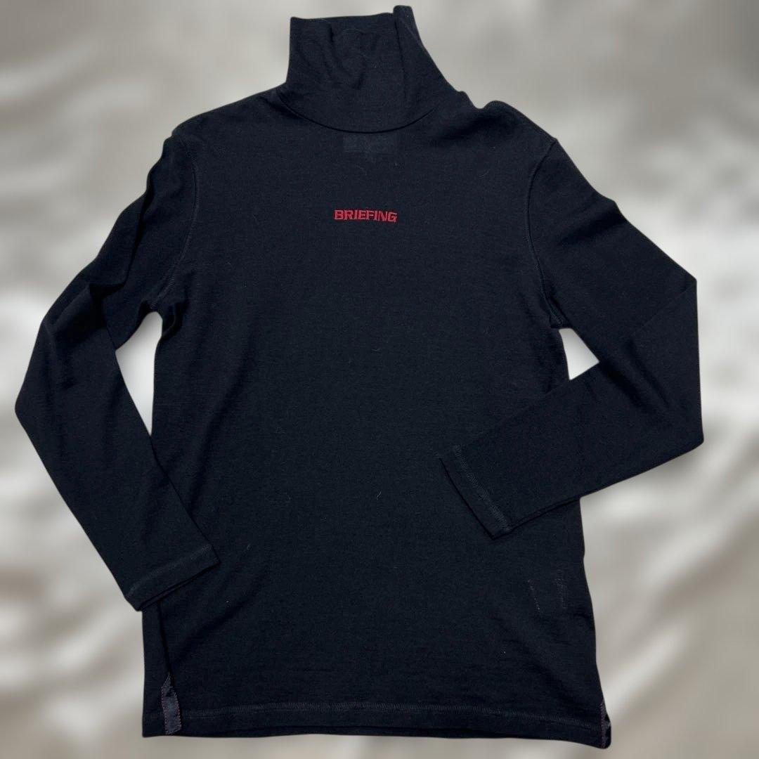 美品 ブリーフィング ストレッチ タートルネックシャツ