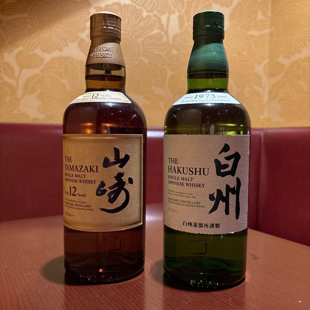 サントリーシングルモルト山崎12年 白州ＮＶ 2本セット