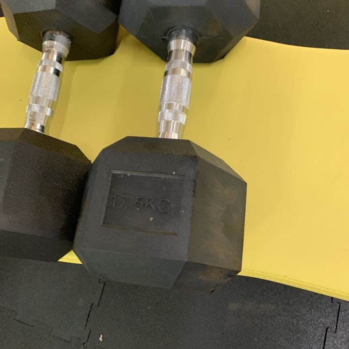 値下げしました　ラバーヘックス  ダンベル  70kg 2個