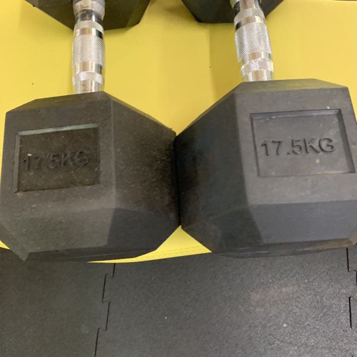 値下げしました　ラバーヘックス  ダンベル  70kg 2個