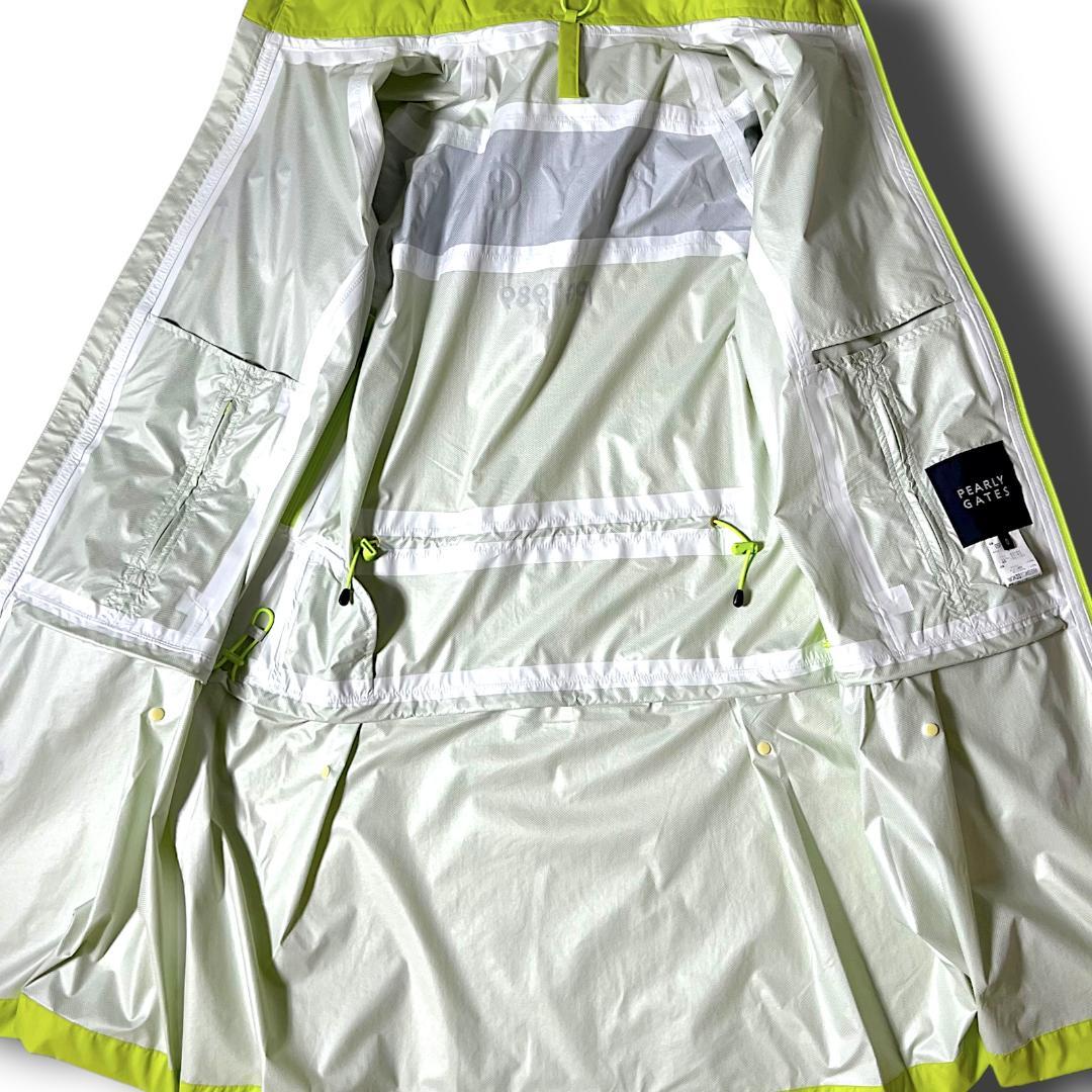 1 パーリーゲイツ AQUAX 防水透湿 レインジャケット ワンピース 黄