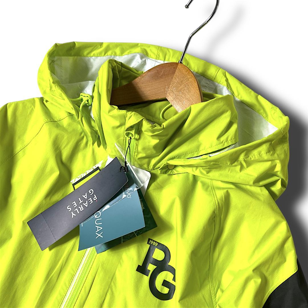 1 パーリーゲイツ AQUAX 防水透湿 レインジャケット ワンピース 黄