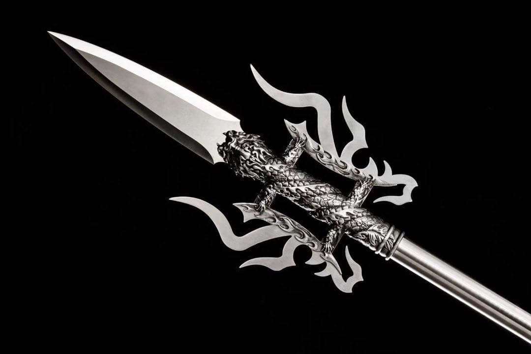 三芒贯月 分割式模造槍 武具 舞踊刀 古兵器