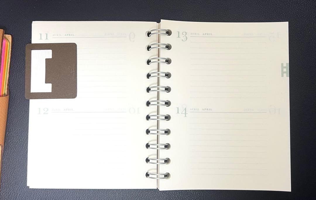 HERMES エルメス ユリス PM 2種 レフィル付 手帳カバー フランス製