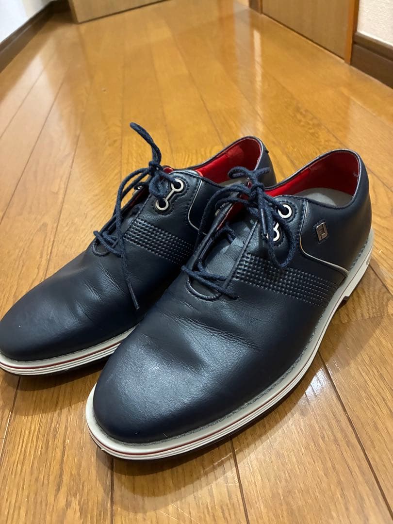 フットジョイ　プレミアムシリーズ　ゴルフシューズ 25.5cm ネイビー