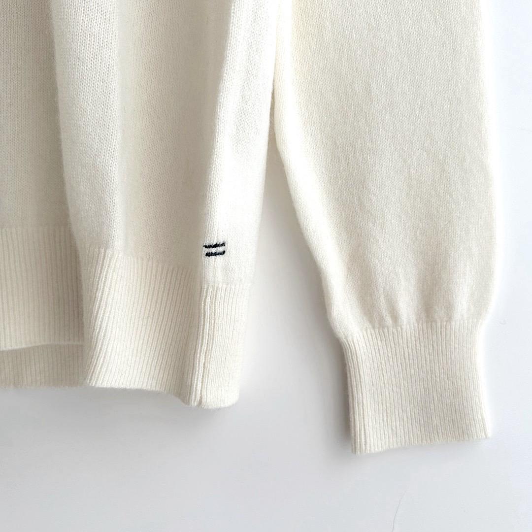 453 パーリーゲイツ 定価33,000円 カシミヤ100％ ニット 白 0 S