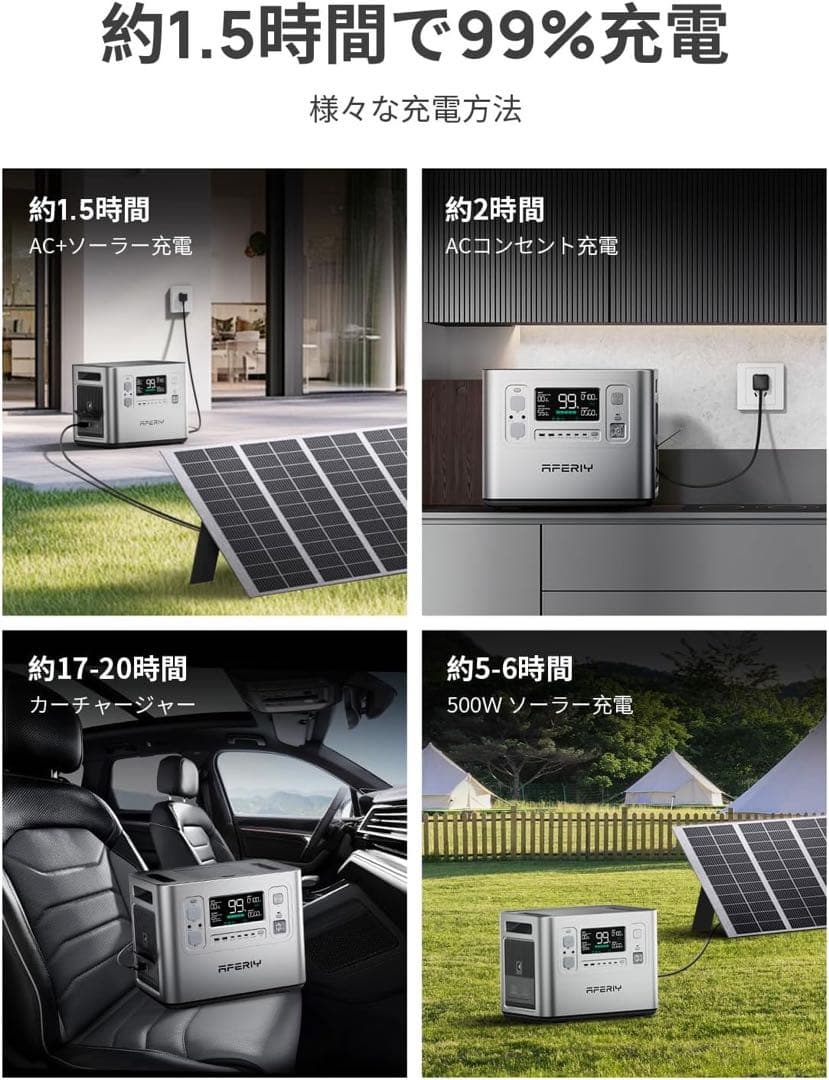 AFERIY P210 ポータブル電源 大容量 2048Wh 2400W