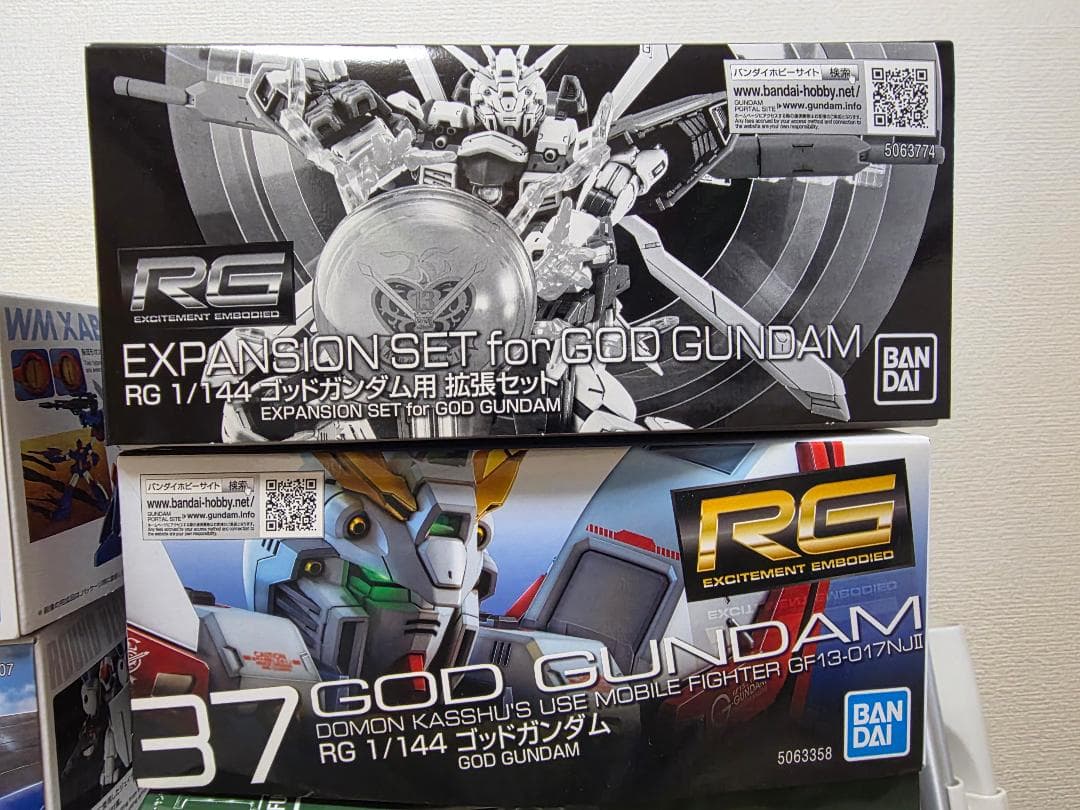 RG ゴッドガンダム　+　拡張セット　２箱セット