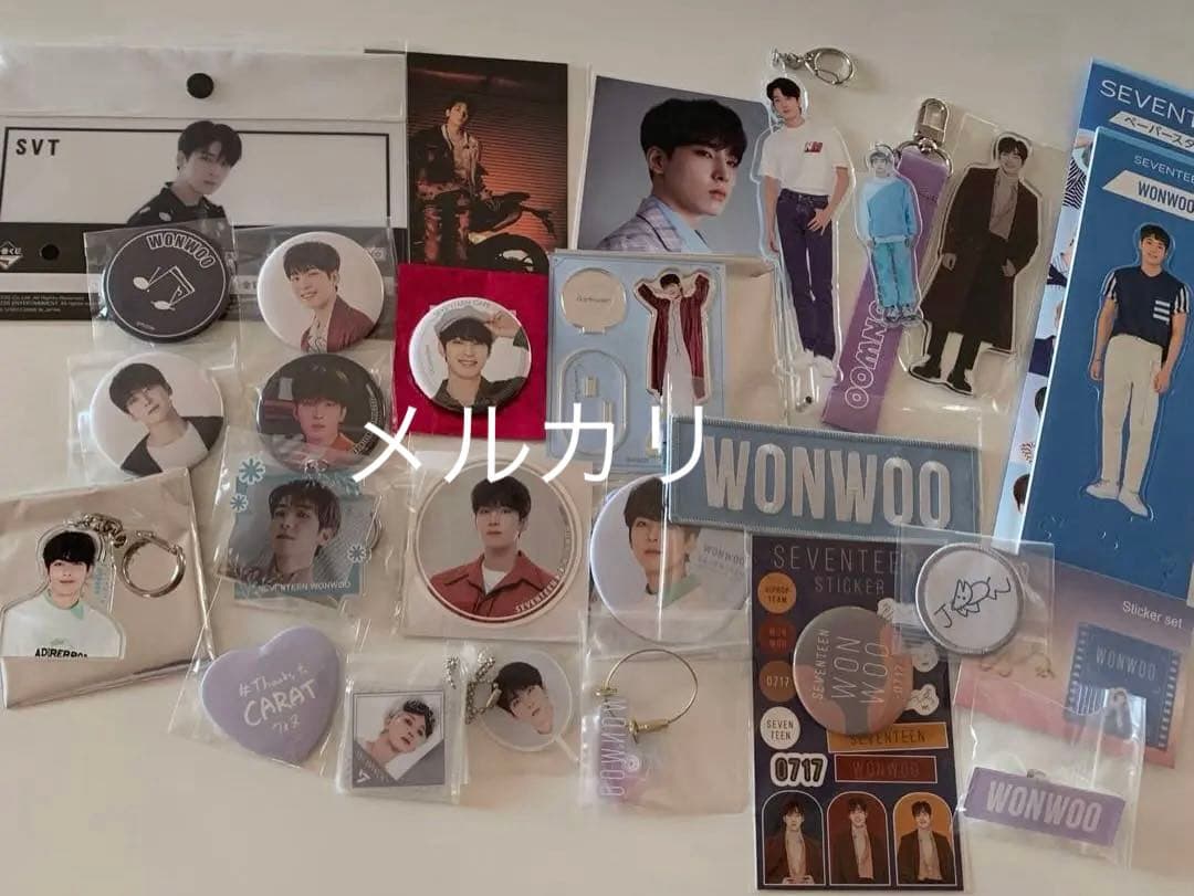 SEVENTEEN ウォヌ　WONWOO ワッペンバッジ　アクスタ　缶バッジ