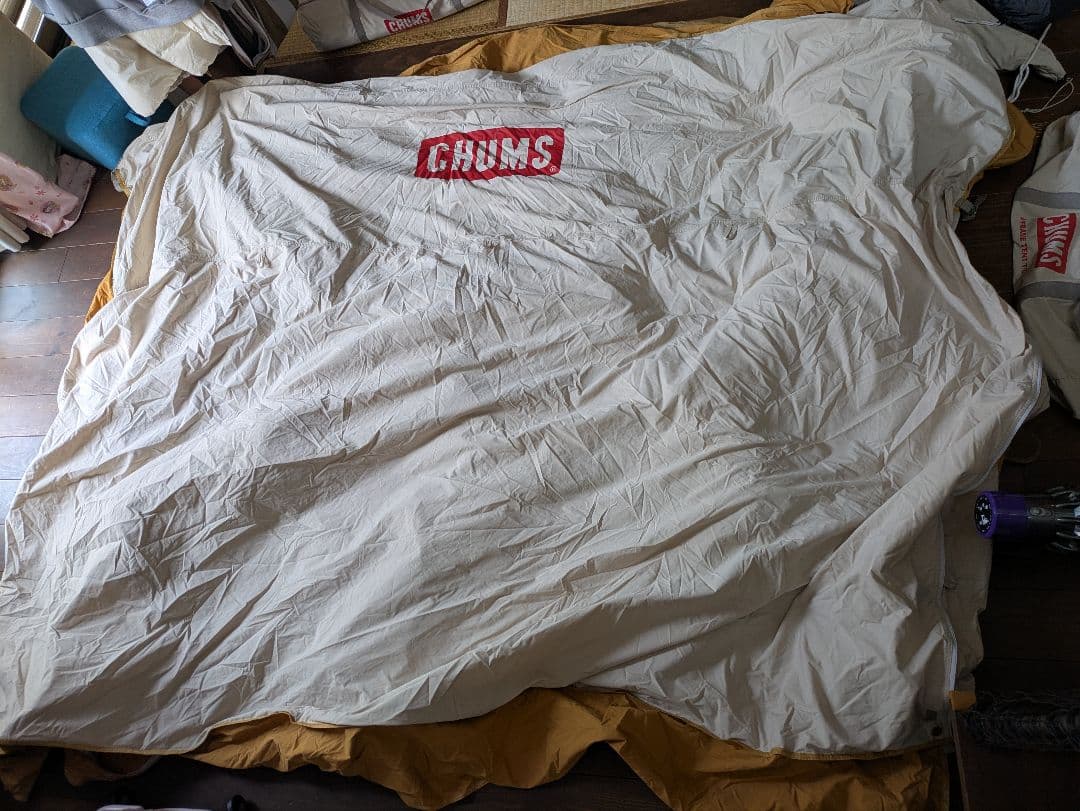 【1/3個口】チャムス　エーフレームテントT/C 4　スクエアタープセット