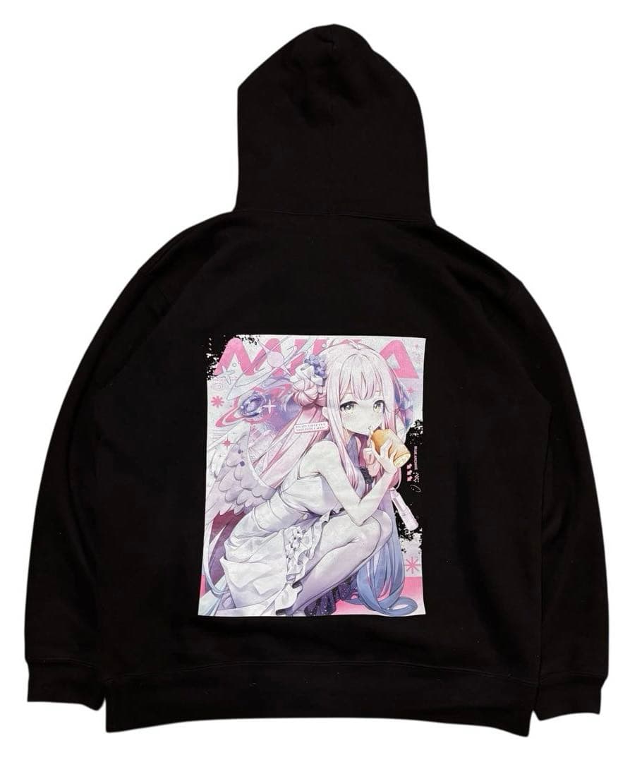 ブルーアーカイブ 聖園ミカ ロールケーキ飽きたよ パーカー きのこむし c103