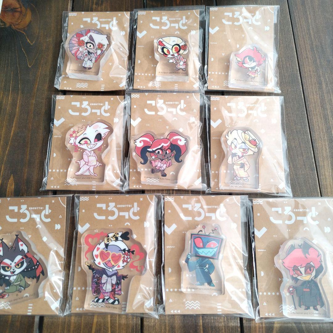 ハズビンホテル ころっと アクリルブロック 和服 アニメイト コンプリートセット