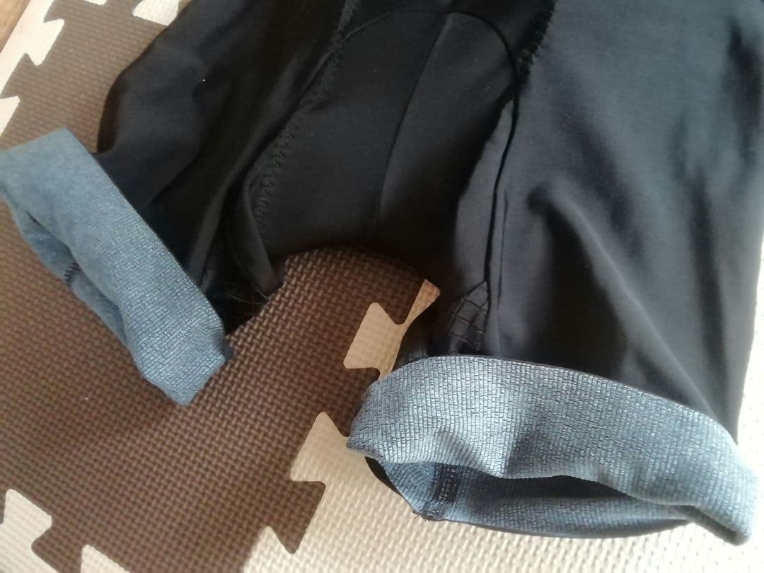 即出荷パールイズミ　ビブショーツ　black/navy M