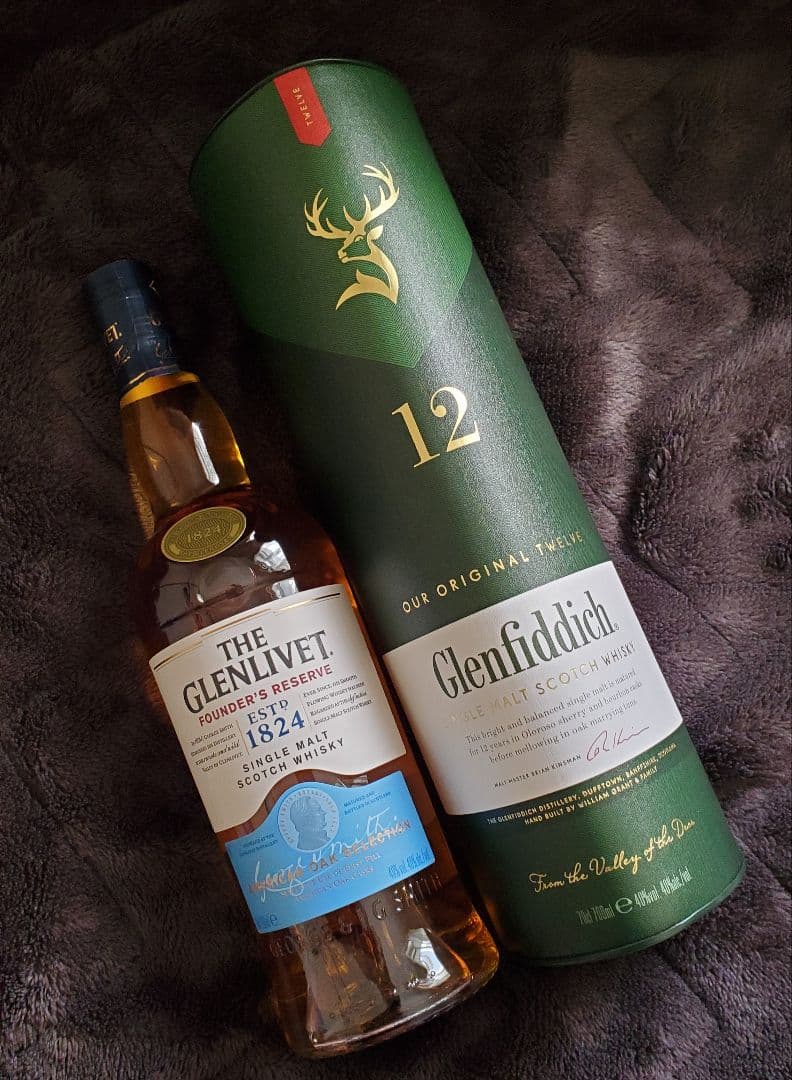 グレンリベットファウンダーズリザーブ / グレンフィディック12年