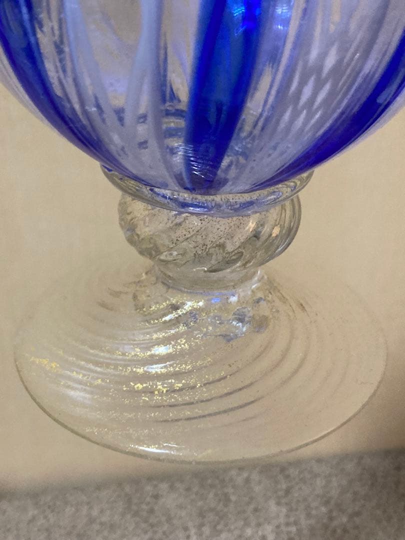 ベネチアングラス　レース瓶