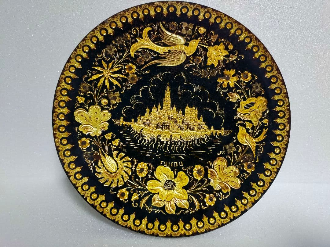 スペイン トレド Damasquinado(ダマスキナード) トレド大聖堂飾り皿