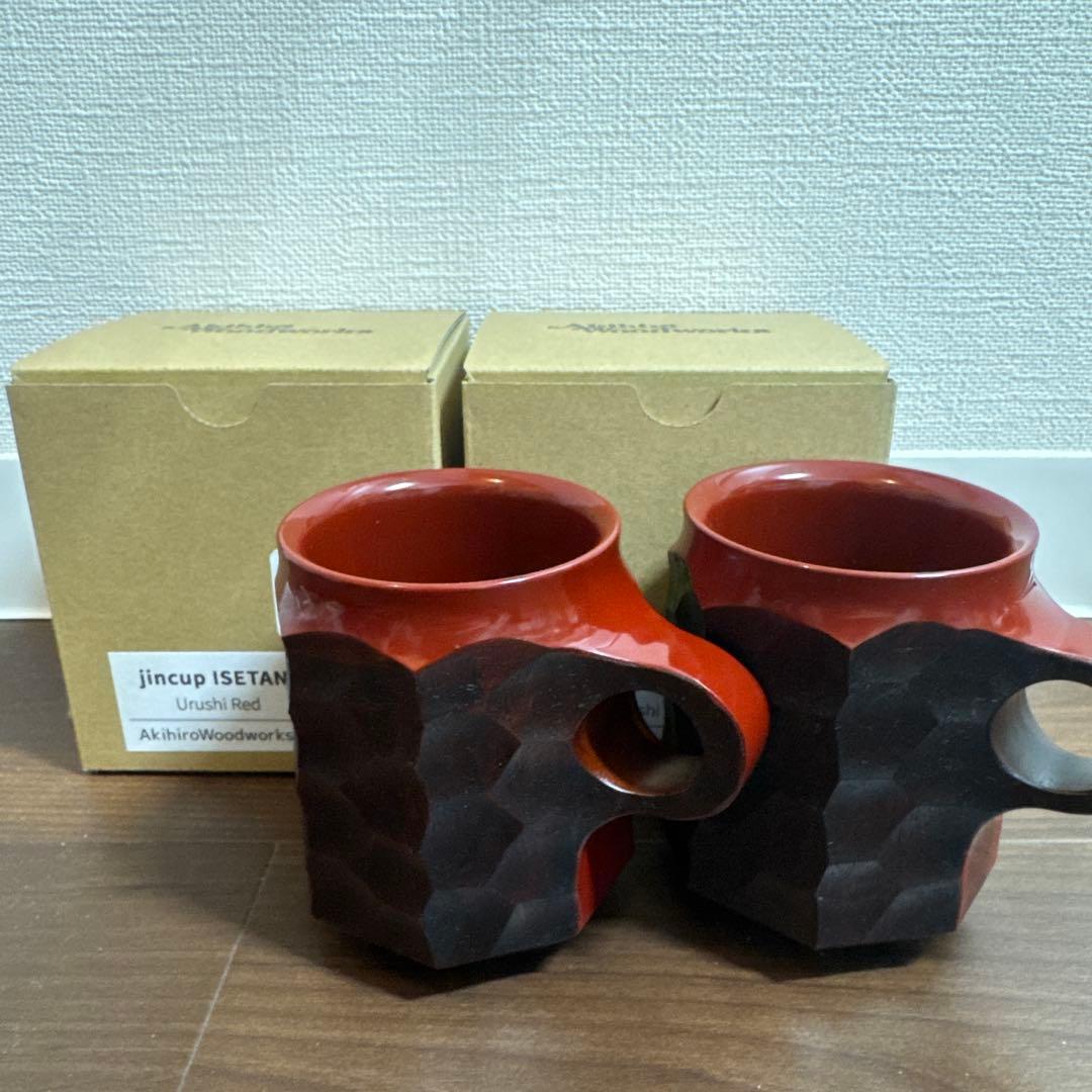 バーベキュー・調理用品 Akihiro Woodworks JINCUP Urushi RED L