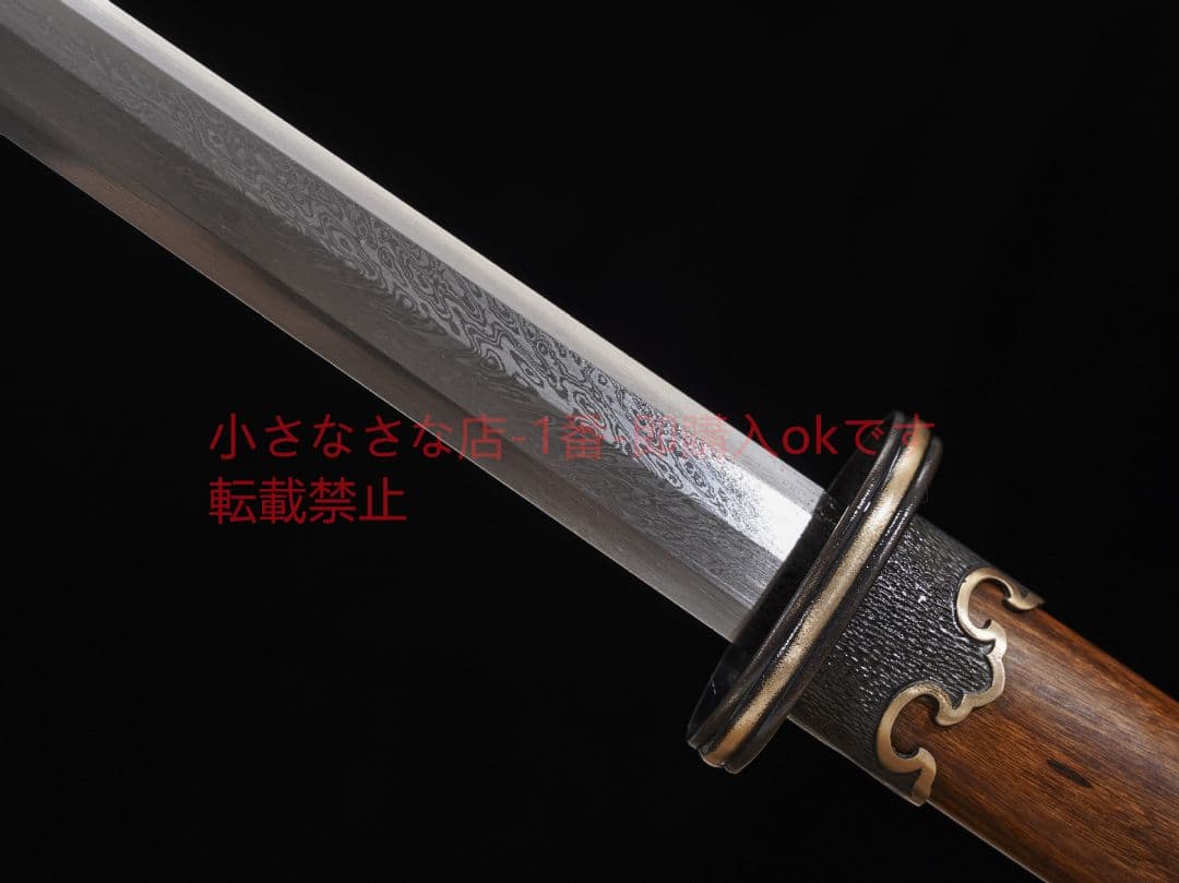 盛漢八面環頭剣捻転鳳尾紋  古兵器 武具 刀装具 日本刀 模造刀 居合刀