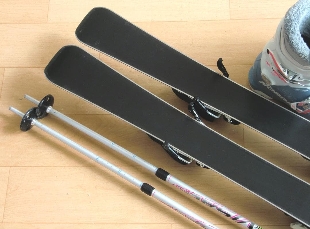 ■■送料無料■NORDICA■子供用スキーセット■板100靴20.5■WAX済■