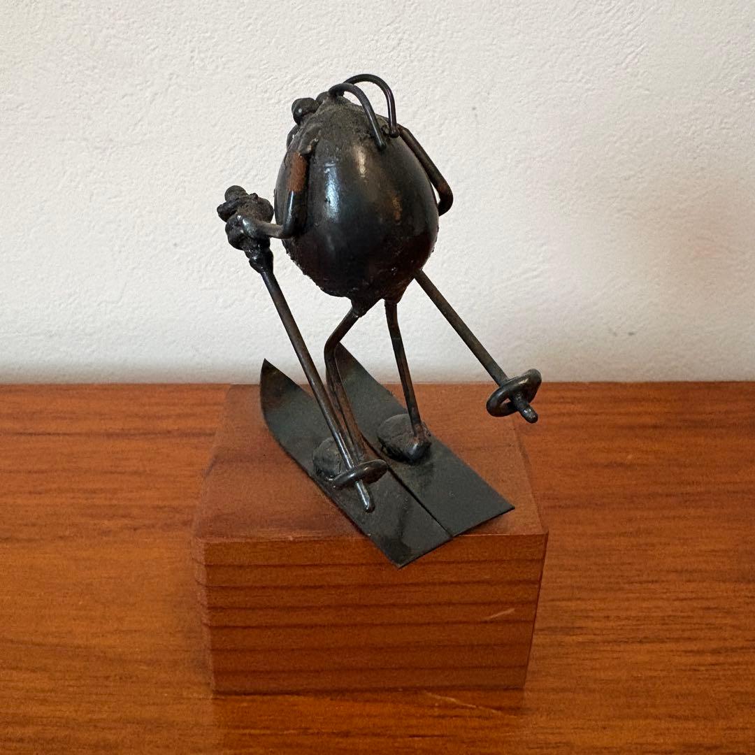 ヴィンテージ　アメリカ　作家物　置物　アイアン