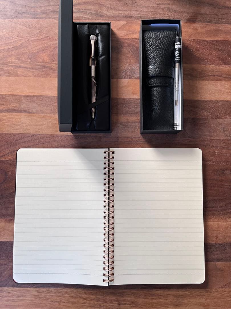 ロメオNo.3ボールペンとケース、ノートセット