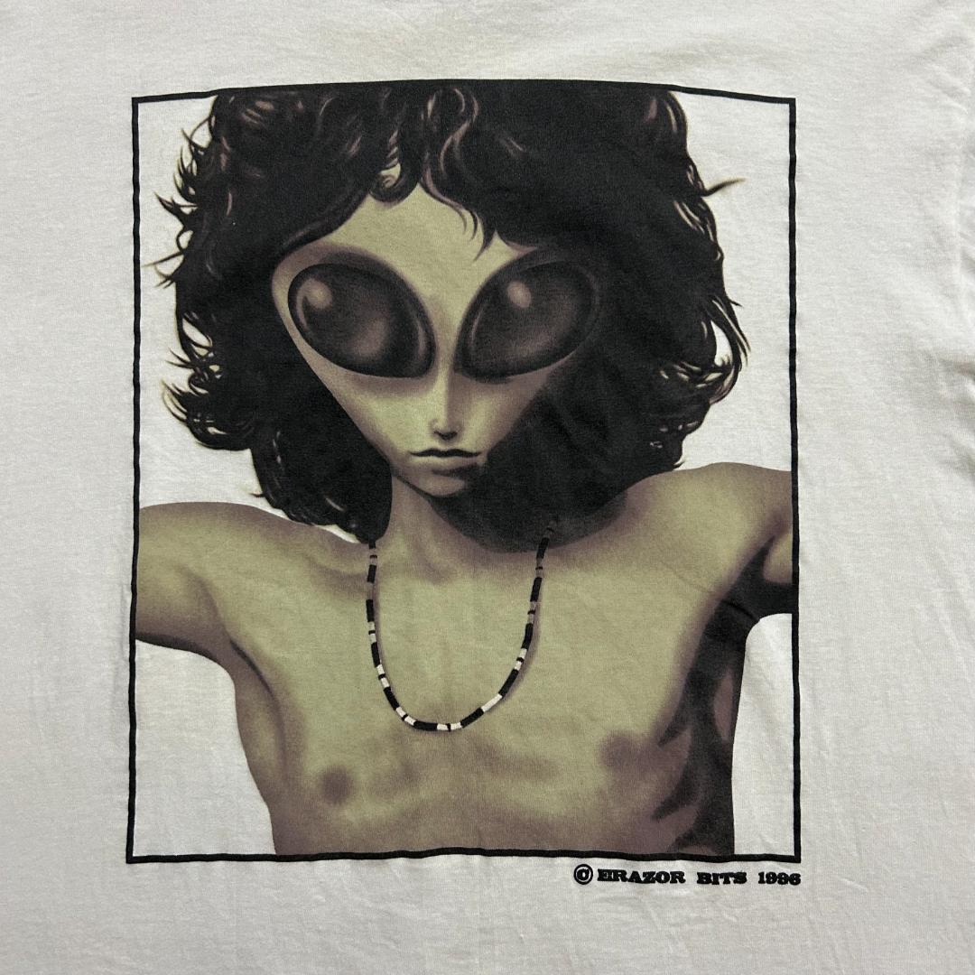 90sヴィンテージ ジムモリソン パロディバンドTシャツ ERAZOR BITS