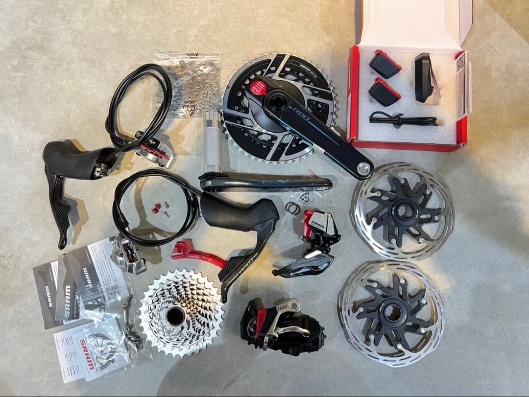 SRAM RED AXS E1 グループセット パワメ付き 172.5 新車外し