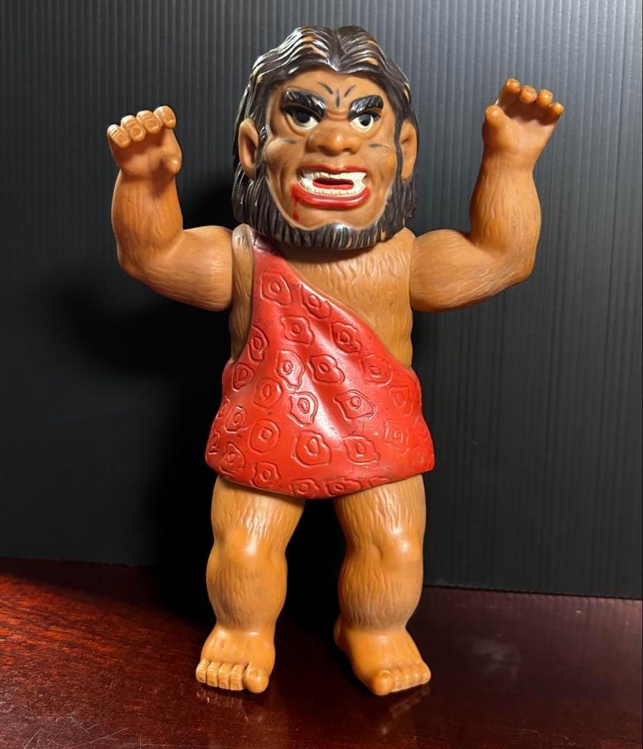 獣人　ゴリラマン　タイガーマスク　ソフビ　当時物　中嶋製作所 　プロレス