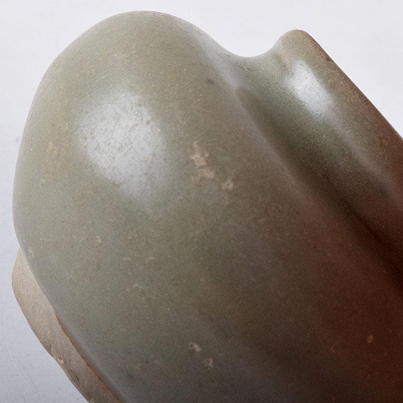 タイ古陶磁　スンコロク　宋胡録　青磁　小壺　時代箱付　V　7227