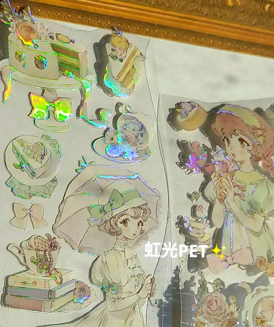 のこり２✩再販✩J44＃夢中的愛爾莎(虹光)檸檬樹切り売り海外人物マステ女の子