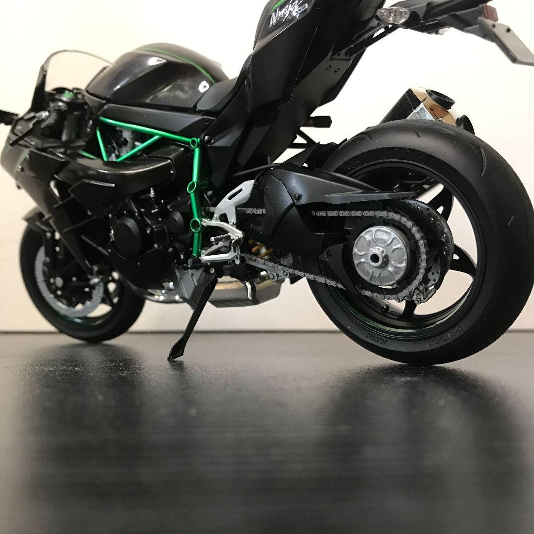 カワサキ H2 CARBON, タミヤプラモデル完成品