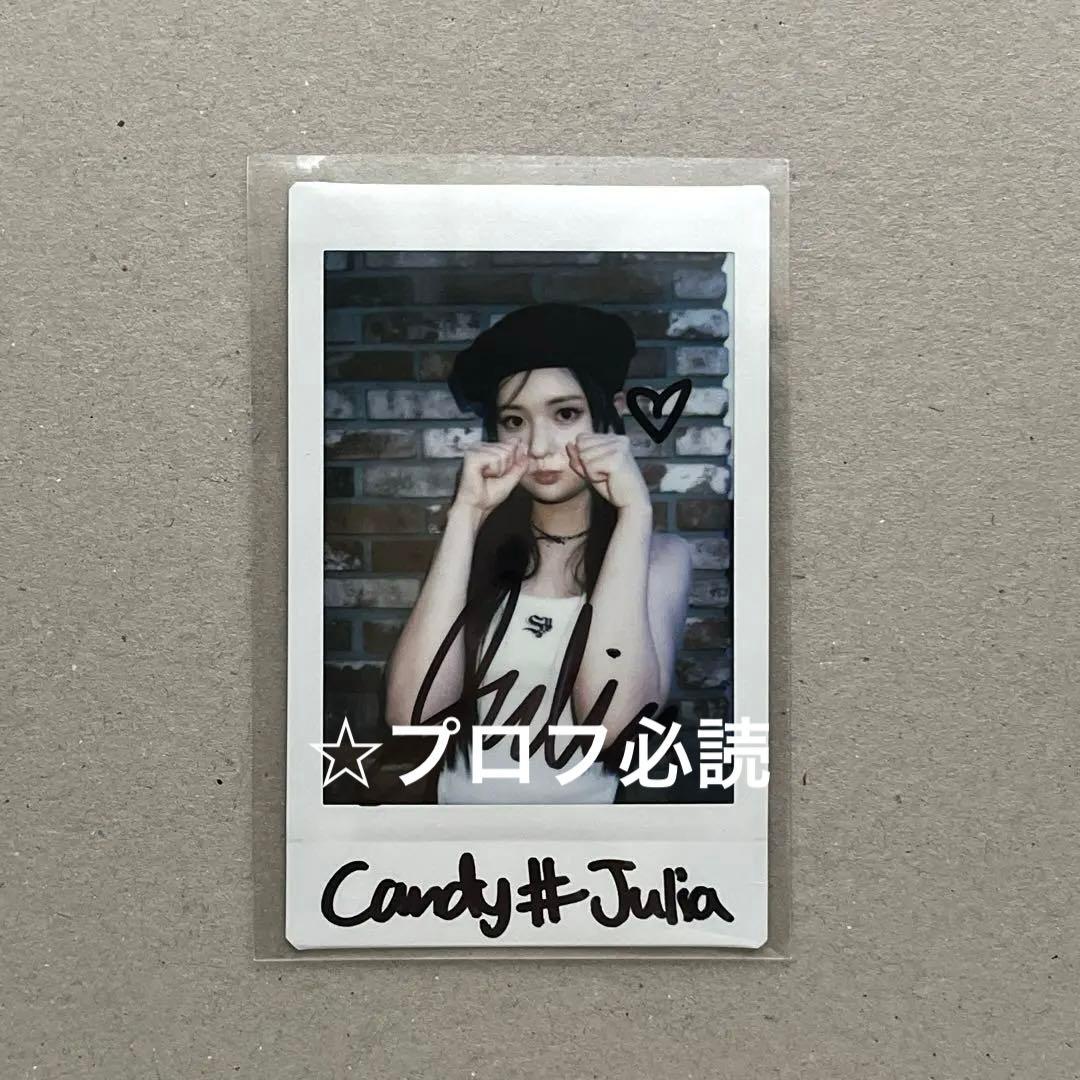 Candy Shop ジュリア サイン入りチェキ ポラ ヨントン