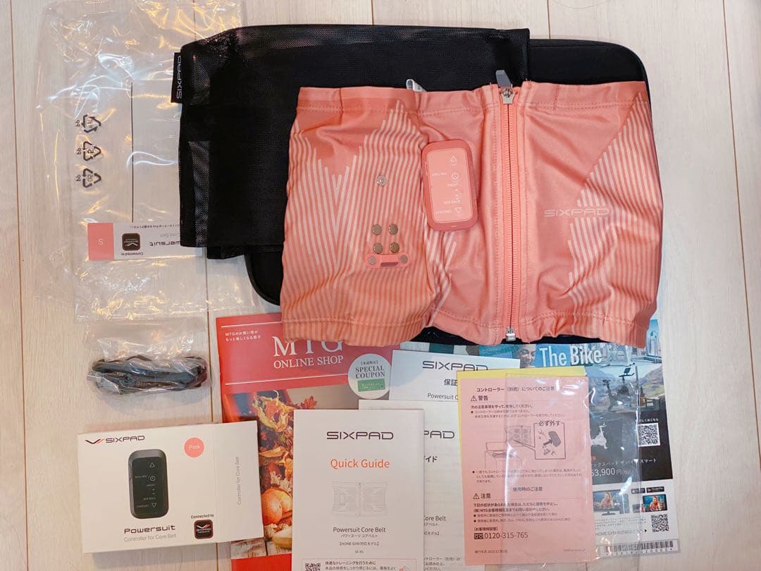 SIXPAD　パワースーツ　コアベルト　Sサイズ ピンク