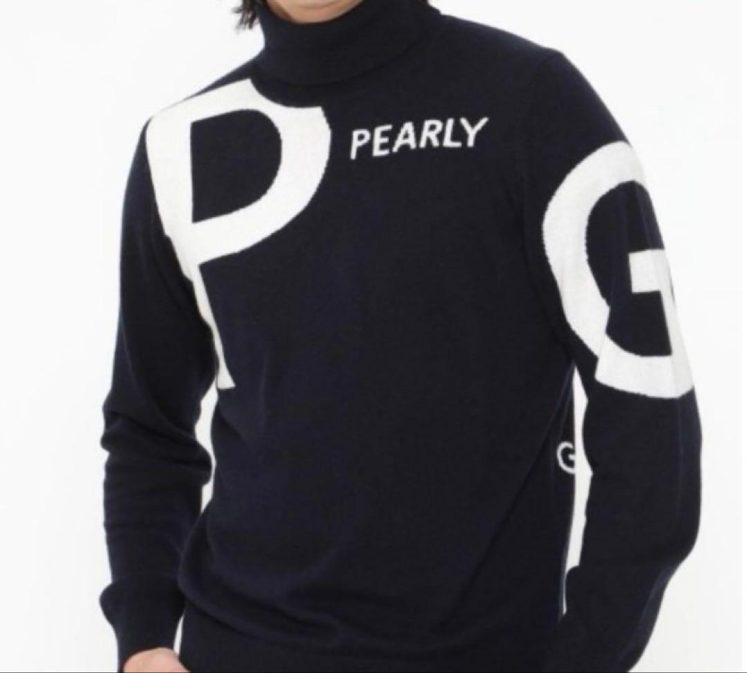 パーリーゲイツ　カシミヤタートルネックセーター　メンズ　サイズ4