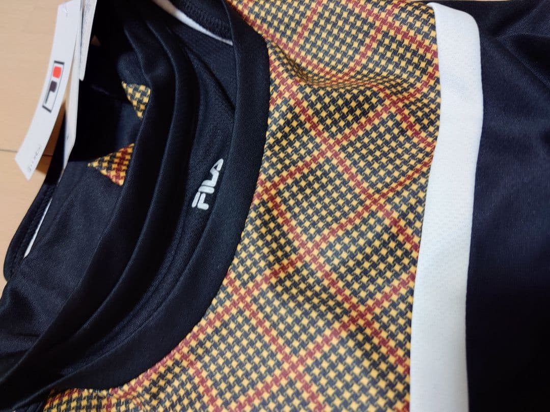 フィラ　テニスウェア　セットアップ　ゲームシャツ　スコート　マスタード　Sサイズ