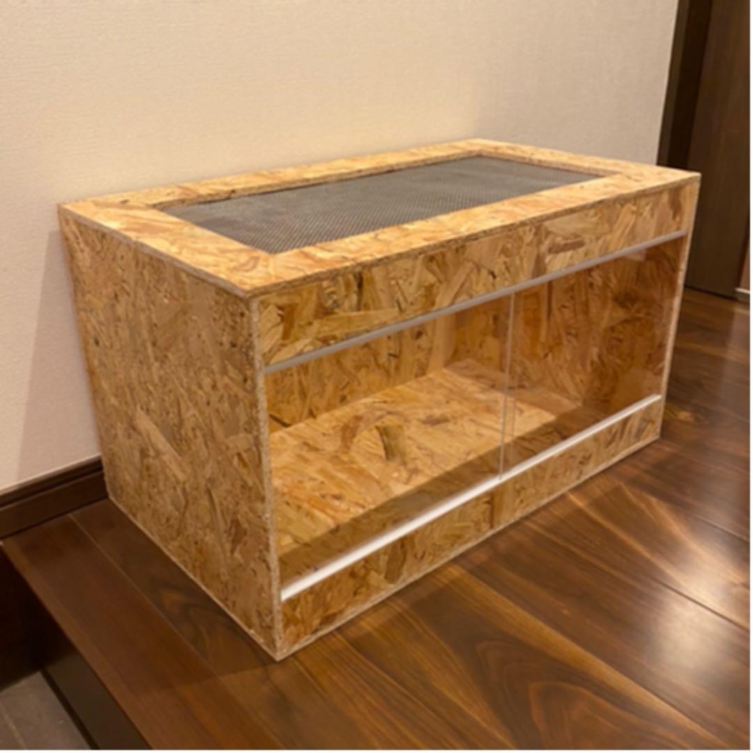 新品　木製ケージ　OSB 爬虫類　両生類　カメレオン　トカゲ　フトアゴ　カメ