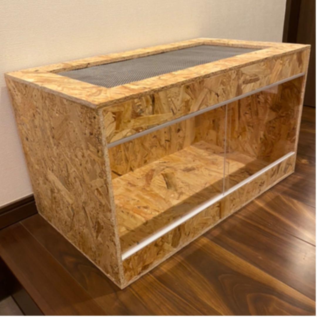 新品　木製ケージ　OSB 爬虫類　両生類　カメレオン　トカゲ　フトアゴ　カメ