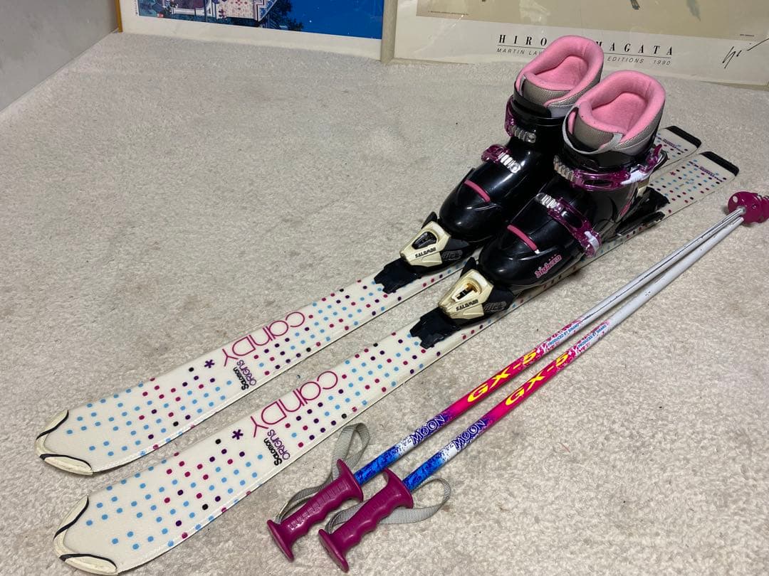 SALOMON　ORIGINS CANDY　120cm ブーツ23cm セット