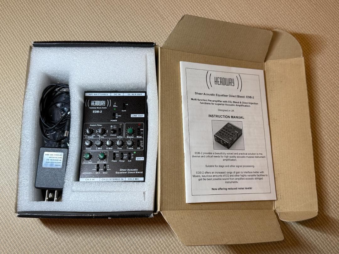 HEADWAY EDB-2 アコースティックギター用イコライザー