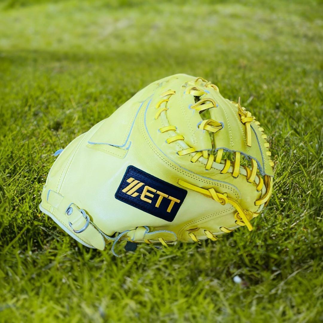 ZETT ゼット　プロステイタス　イエロー 一般軟式キャッチャーミット