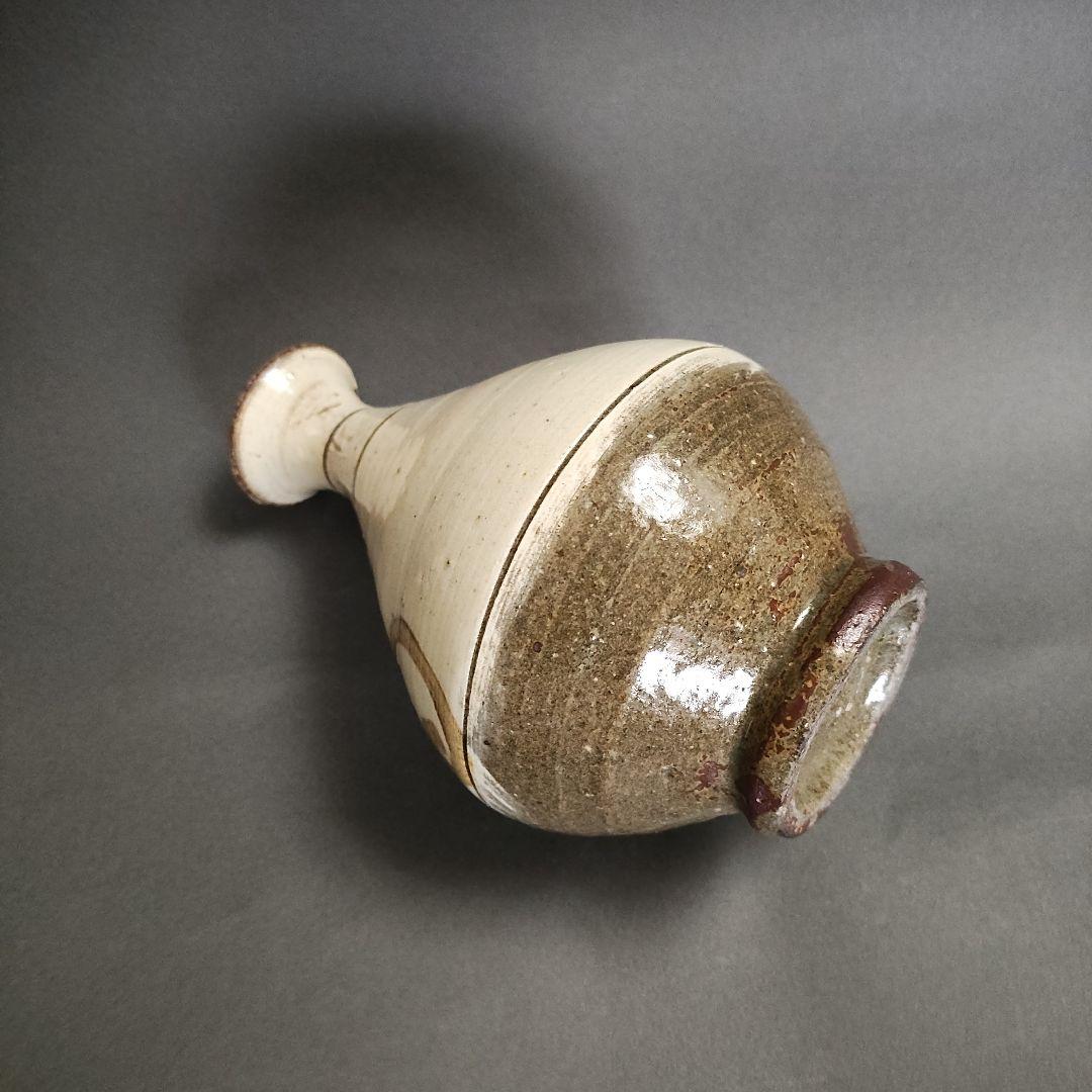 武末日臣　鉄絵徳利　鶏龍山徳利　刷毛目　高麗李朝