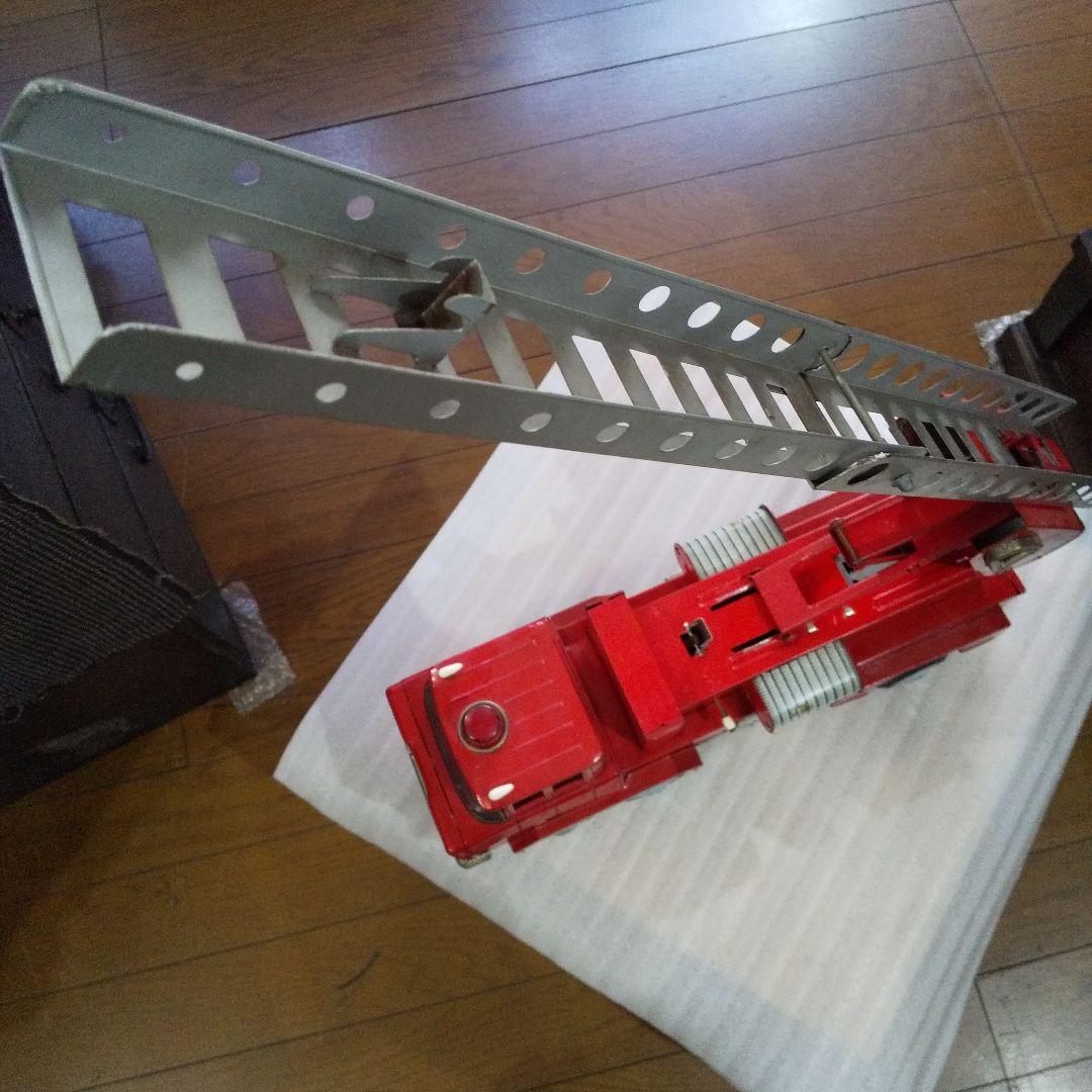 1960年製 ブリキ　ハシゴ車 　大型　米沢玩具