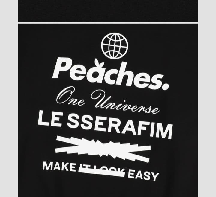 LE SSERAFIM Peaches コラボ スウェット Mサイズ 新品未開封