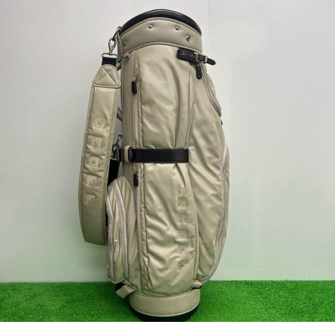 ONOFF キャディバッグ　アイボリー　　9インチ