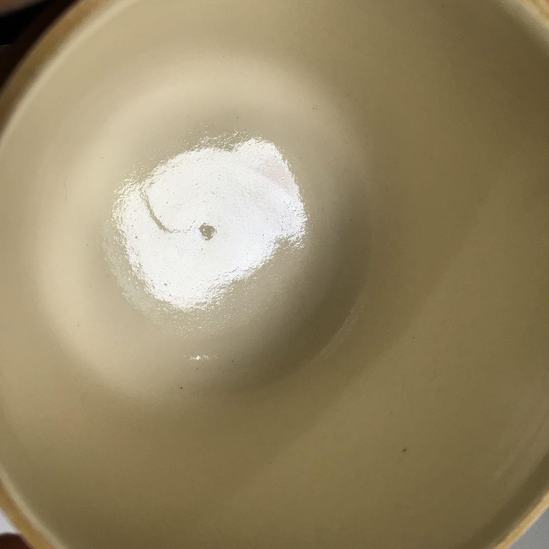 Ｎ６０６　茶器　『妙見窯造』『金彩吹き寄せ絵』『陶製茶入』　共箱　茶道具