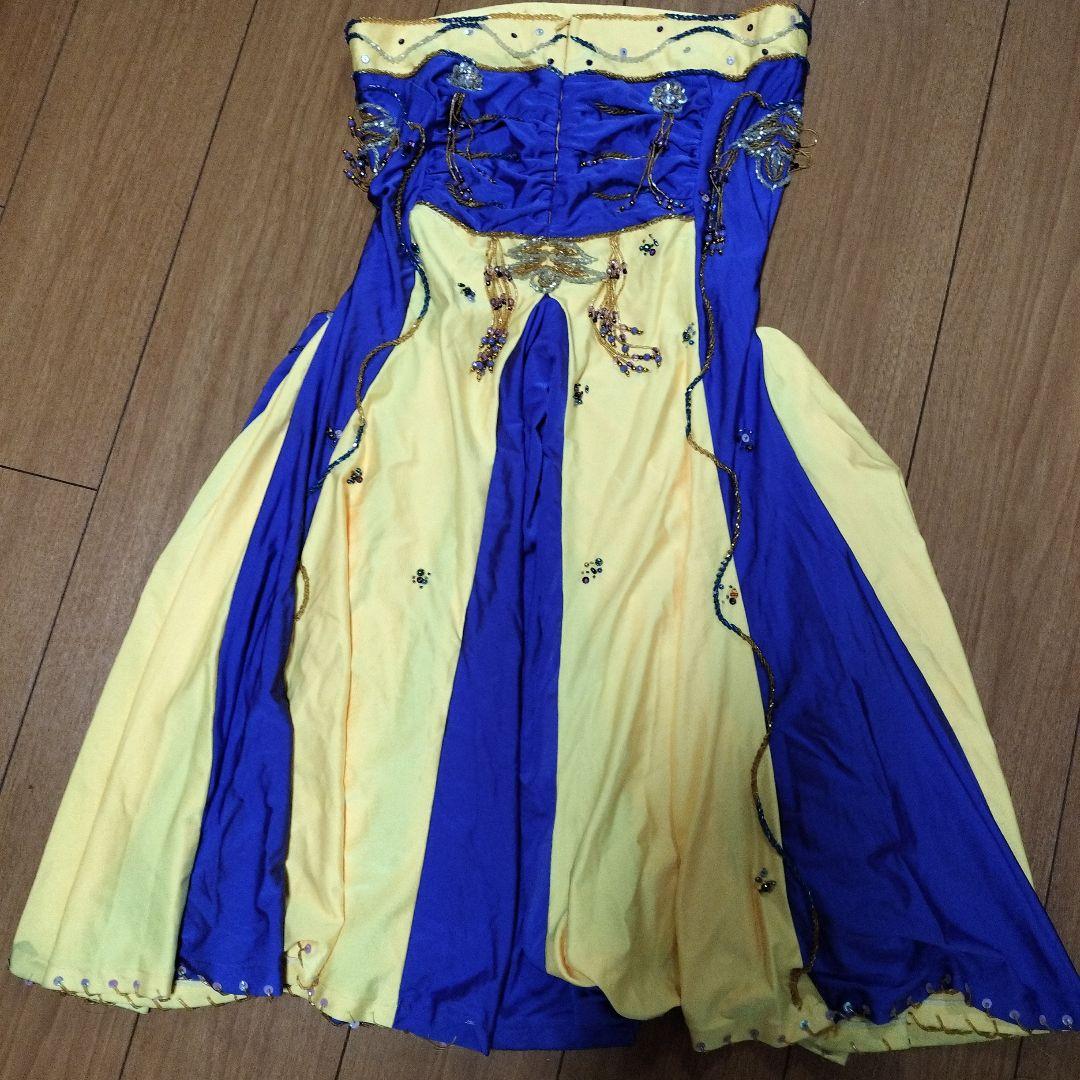 ベリーダンス衣装★黄紫！エジプシャンスタイル