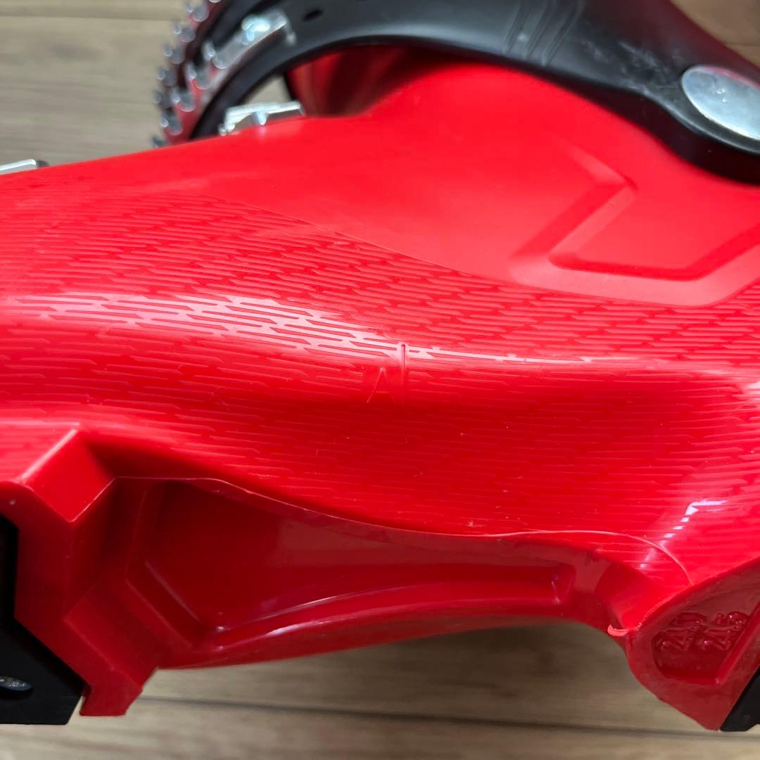 赤 スキー用ブーツ 24.0-24.5