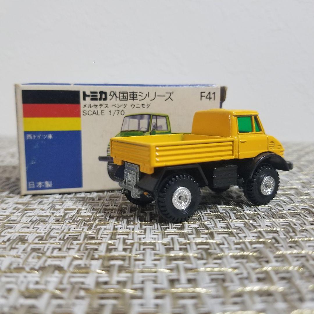 トミカ　青箱　No.F41- メルセデス ベンツ ウニモグ　日本製