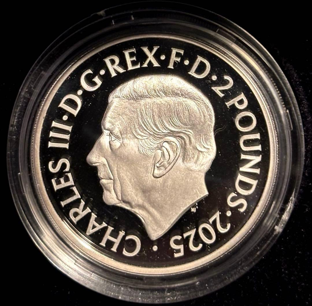 【5000枚・入手困難】2025 英国 ジョン・レノン 1オンス カラー銀貨