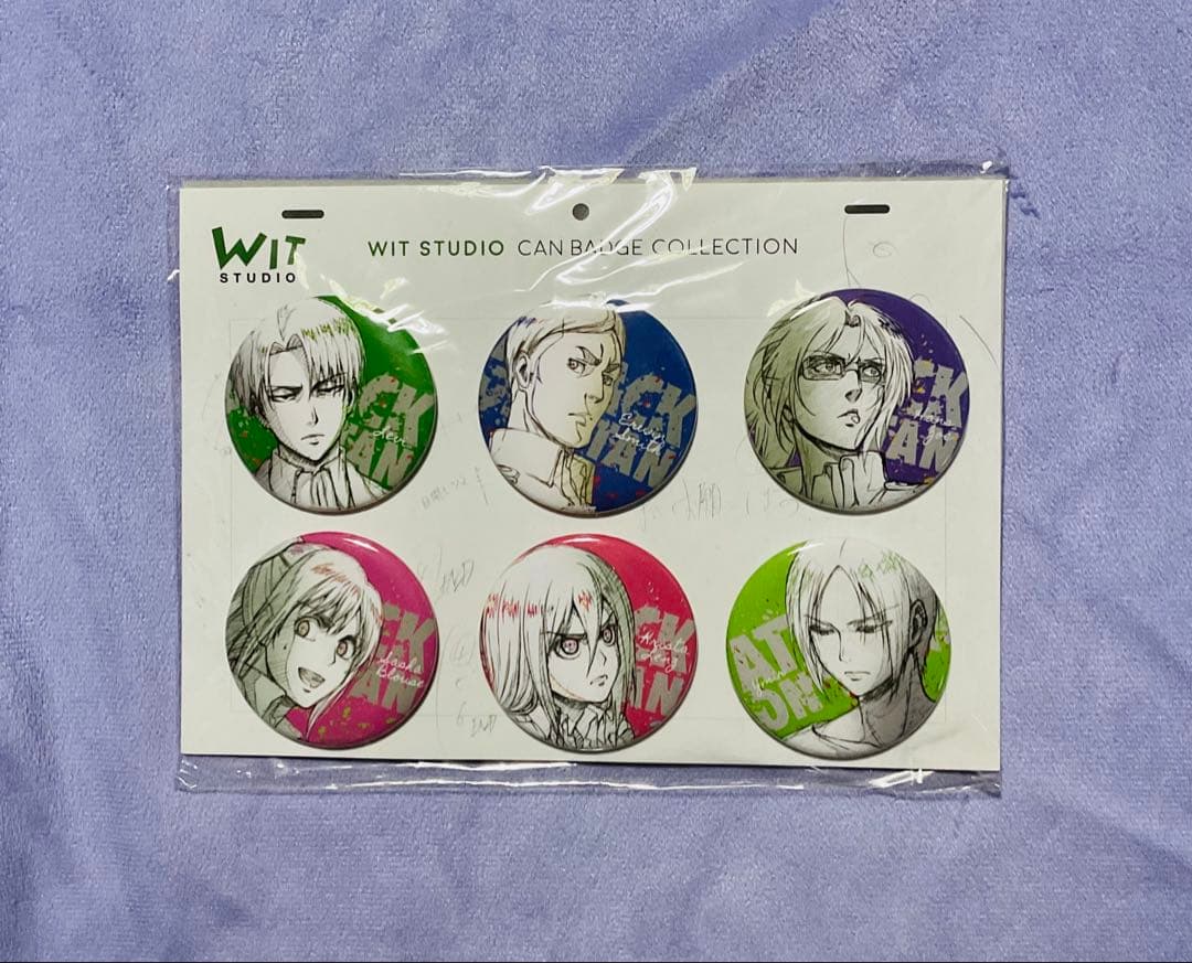 WIT STUDIO 缶バッジコレクション　進撃の巨人　Season2 セットB
